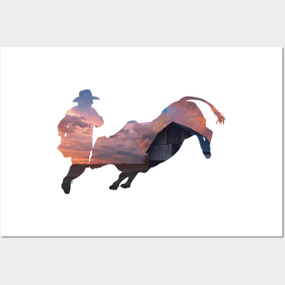 Rodeo Clown 1: Farm Sunset Posters and Art